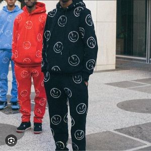 Red Retrovert Smiley hoodie